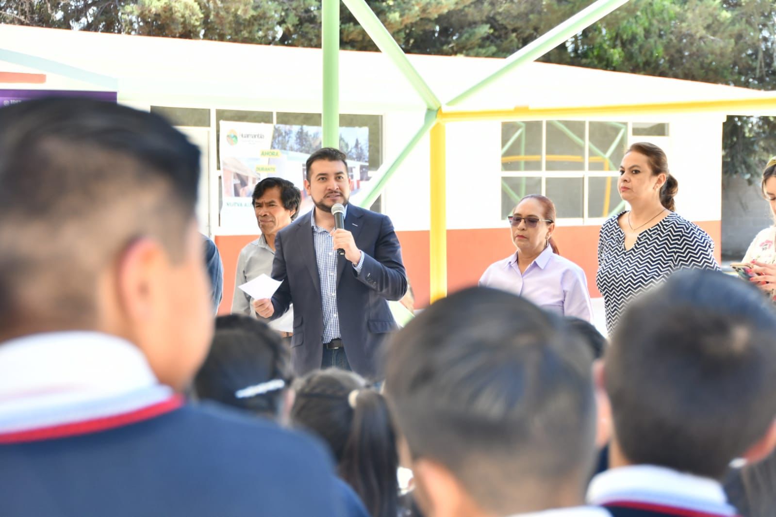 Quiero que la educación de Huamantla siga adelante: Salvador Santos Cedillo
